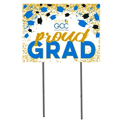 SUNY Genesee Community College  18" x 24" Proud Grad Yard Sign