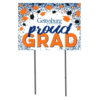 Gettysburg Bullets  18" x 24" Proud Grad Yard Sign