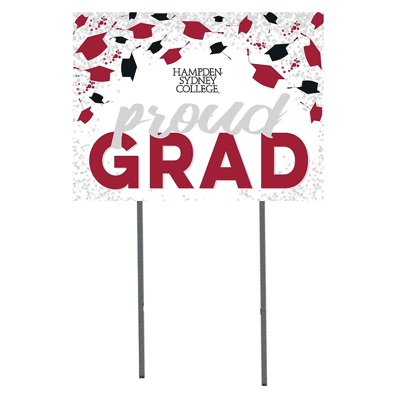 Hampden-Sydney College Tigers 18" x 24" Proud Grad Yard Sign