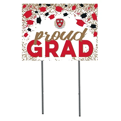 Harvard Crimson  18" x 24" Proud Grad Yard Sign