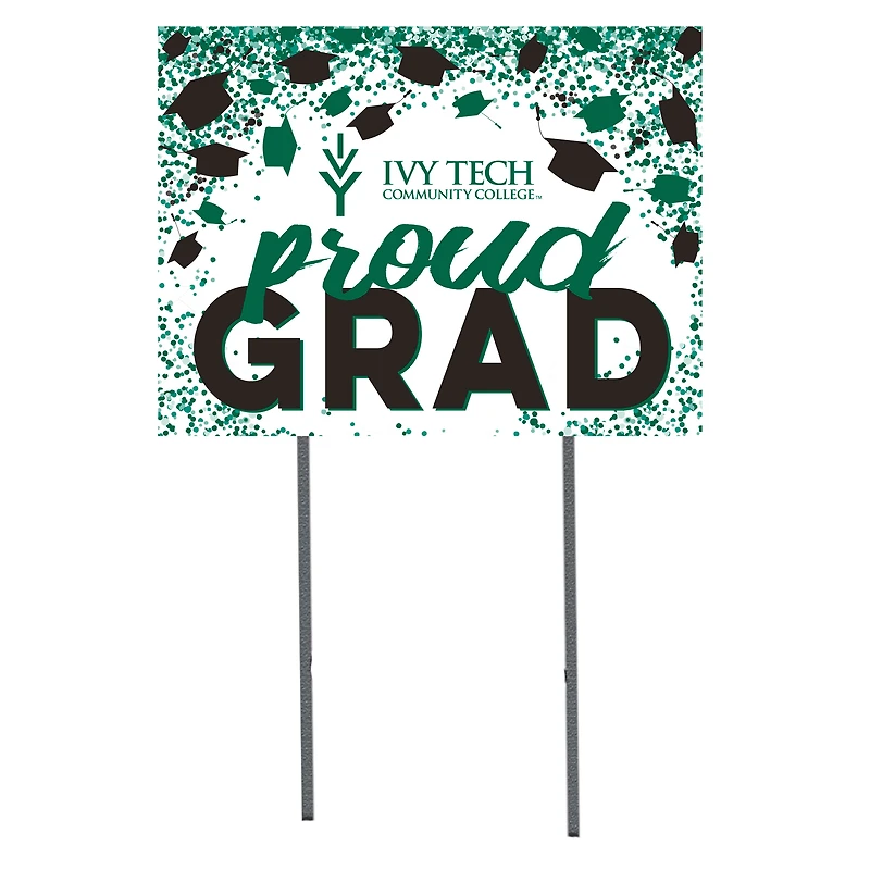 Ivy Tech Community College  18" x 24" Proud Grad Yard Sign