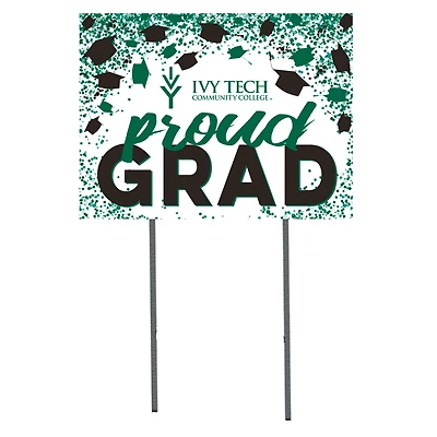 Ivy Tech Community College  18" x 24" Proud Grad Yard Sign