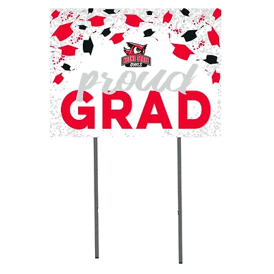 Keene State Owls  18" x 24" Proud Grad Yard Sign
