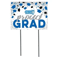 Lawrence Technological University Blue Devils  18" x 24" Proud Grad Yard Sign