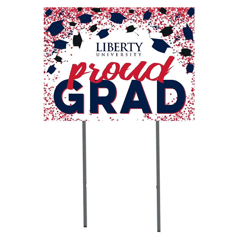 Liberty Flames  18" x 24" Proud Grad Yard Sign