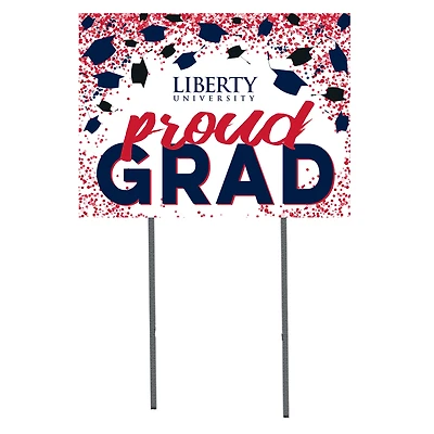 Liberty Flames  18" x 24" Proud Grad Yard Sign