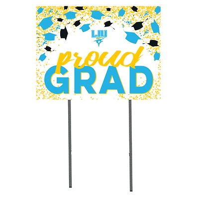LIU Sharks  18" x 24" Proud Grad Yard Sign