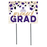 Loras College Duhawks  18" x 24" Proud Grad Yard Sign