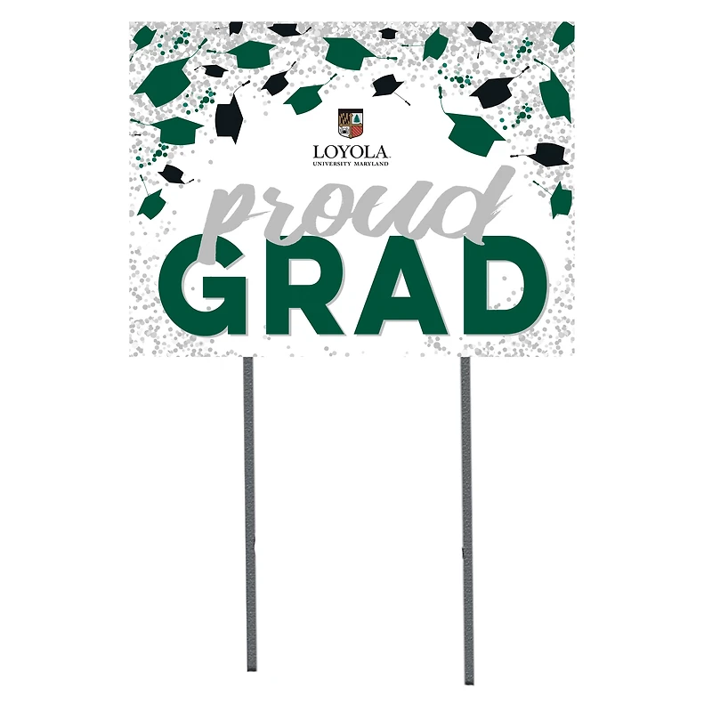 Loyola Greyhounds  18" x 24" Proud Grad Yard Sign