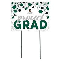 Loyola Greyhounds  18" x 24" Proud Grad Yard Sign