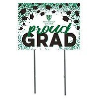 Manhattan Jaspers  18" x 24" Proud Grad Yard Sign