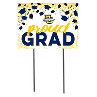 Marquette Golden Eagles  18" x 24" Proud Grad Yard Sign