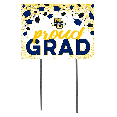 Marquette Golden Eagles  18" x 24" Proud Grad Yard Sign