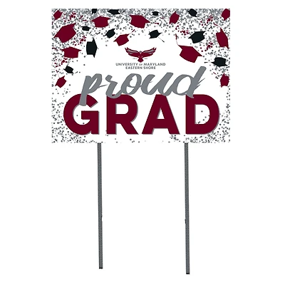 Maryland Eastern Shore Hawks  18" x 24" Proud Grad Yard Sign