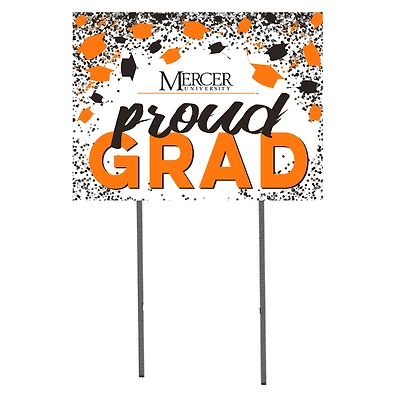 Mercer Bears  18" x 24" Proud Grad Yard Sign