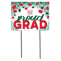 Minot State Beavers  18" x 24" Proud Grad Yard Sign