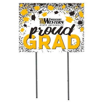 Missouri Western State Griffons  18" x 24" Proud Grad Yard Sign