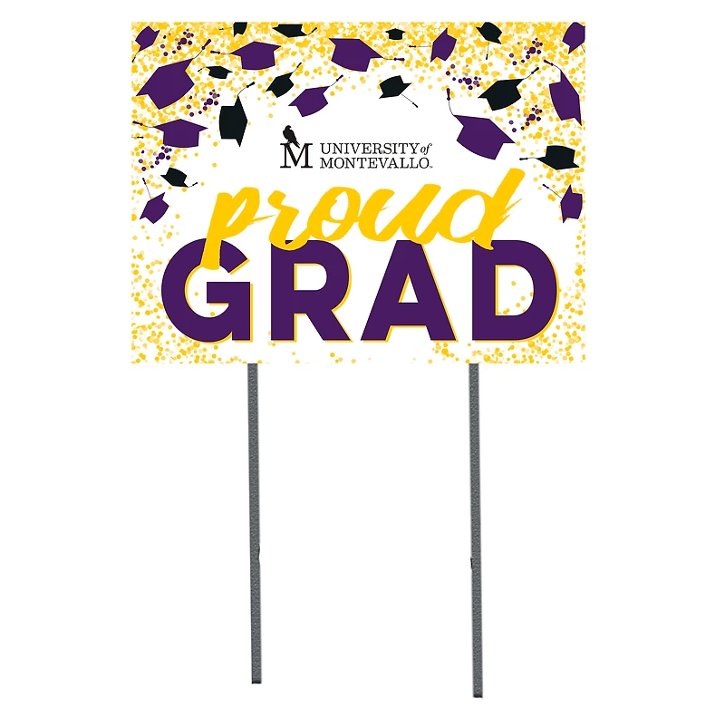 Montevallo Falcons  18" x 24" Proud Grad Yard Sign