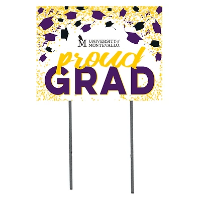 Montevallo Falcons  18" x 24" Proud Grad Yard Sign