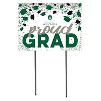 Mount Olive Trojans  18" x 24" Proud Grad Yard Sign