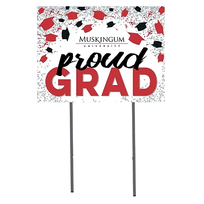 Muskingum Muskies  18" x 24" Proud Grad Yard Sign