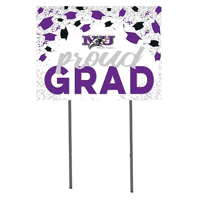 Niagara Purple Eagles  18" x 24" Proud Grad Yard Sign