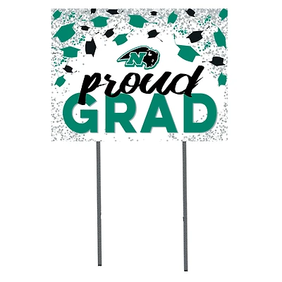 Nichols College Bison  18" x 24" Proud Grad Yard Sign