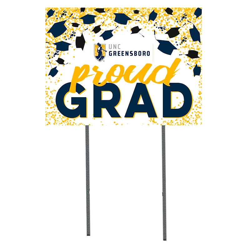 UNCG Spartans  18" x 24" Proud Grad Yard Sign