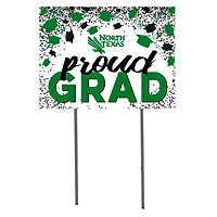 North Texas Mean Green  18" x 24" Proud Grad Yard Sign