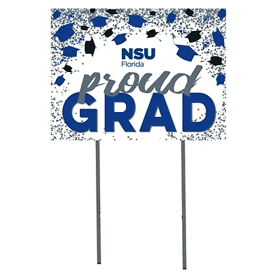 Nova Southeastern Sharks  18" x 24" Proud Grad Yard Sign