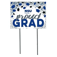 Nova Southeastern Sharks  18" x 24" Proud Grad Yard Sign
