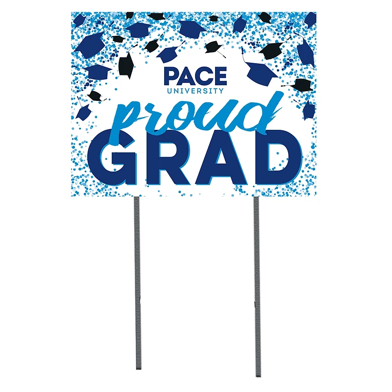 Pace University Setters  18" x 24" Proud Grad Yard Sign