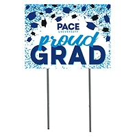 Pace University Setters  18" x 24" Proud Grad Yard Sign