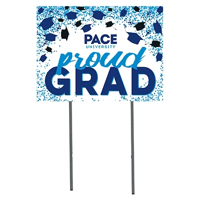 Pace University Setters  18" x 24" Proud Grad Yard Sign