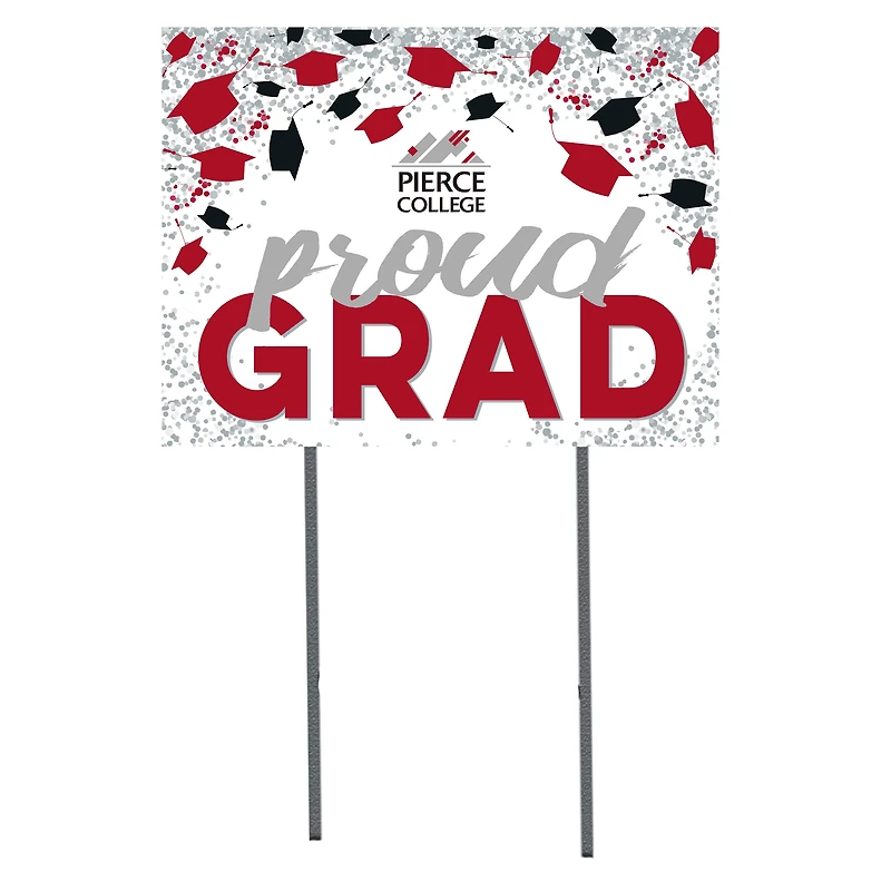 Pierce College Raiders  18" x 24" Proud Grad Yard Sign