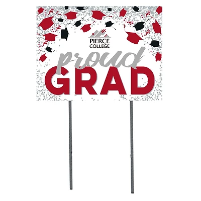 Pierce College Raiders  18" x 24" Proud Grad Yard Sign