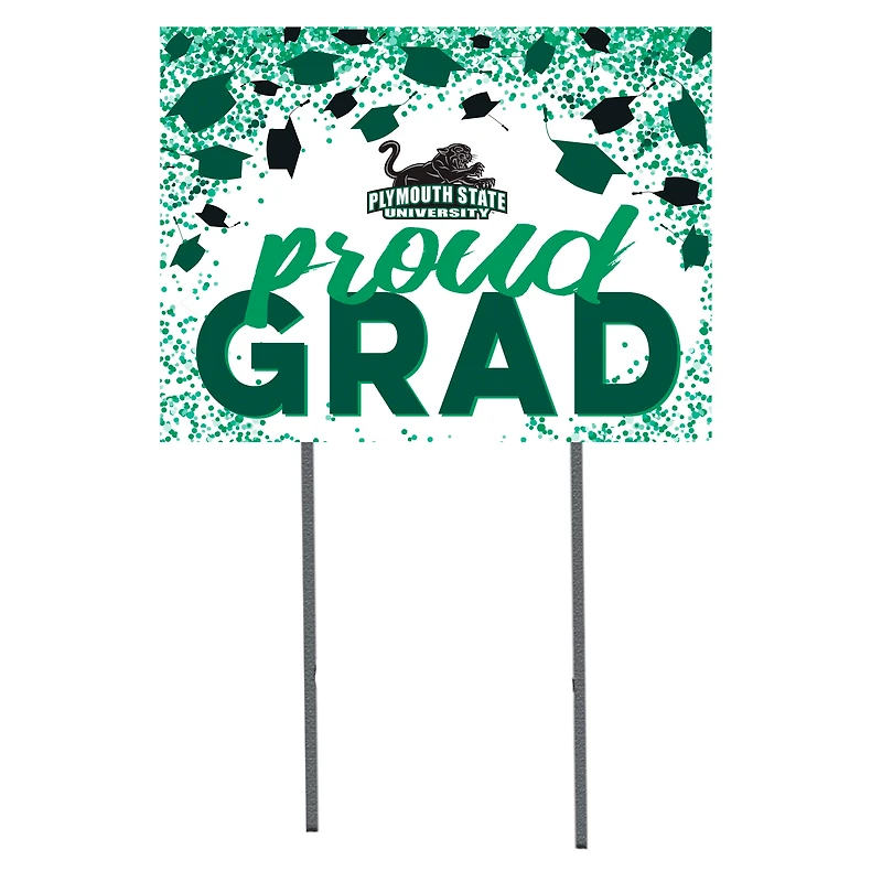 Plymouth State Panthers  18" x 24" Proud Grad Yard Sign