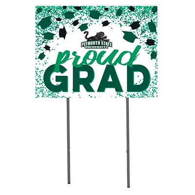 Plymouth State Panthers  18" x 24" Proud Grad Yard Sign
