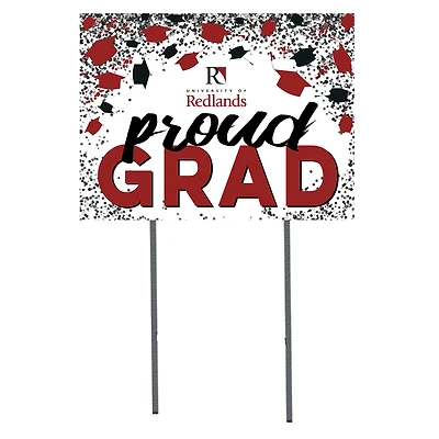 University of Redlands Bulldogs  18" x 24" Proud Grad Yard Sign