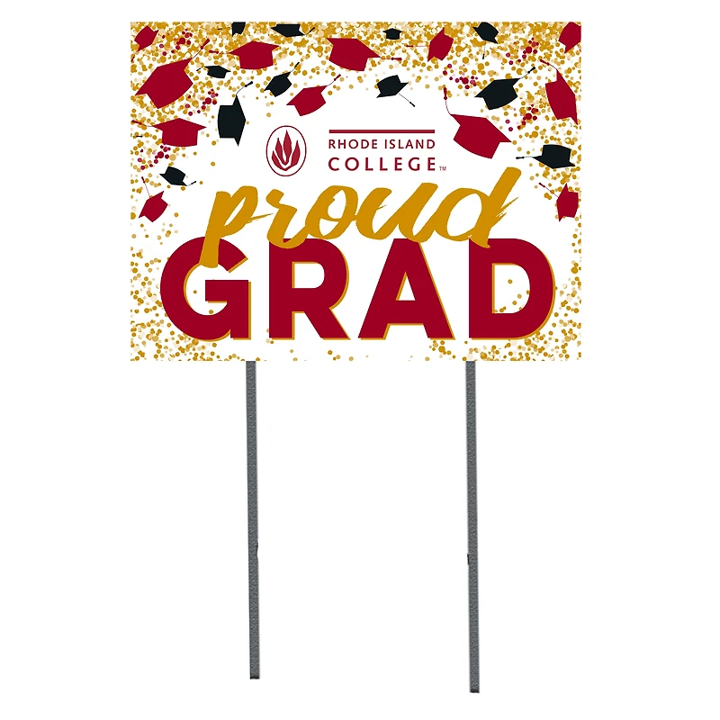 Rhode Island Anchormen  18" x 24" Proud Grad Yard Sign