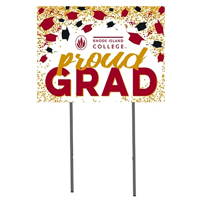 Rhode Island Anchormen  18" x 24" Proud Grad Yard Sign