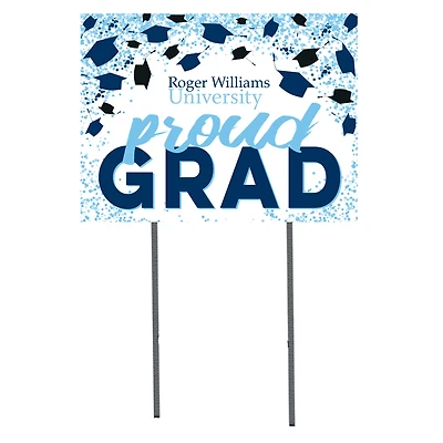 RWU Hawks  18" x 24" Proud Grad Yard Sign
