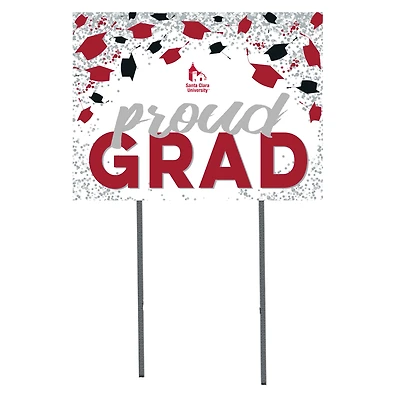 Santa Clara Broncos  18" x 24" Proud Grad Yard Sign
