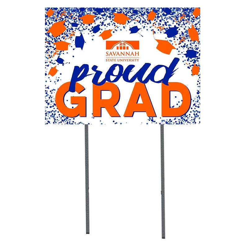 Savannah State Tigers  18" x 24" Proud Grad Yard Sign