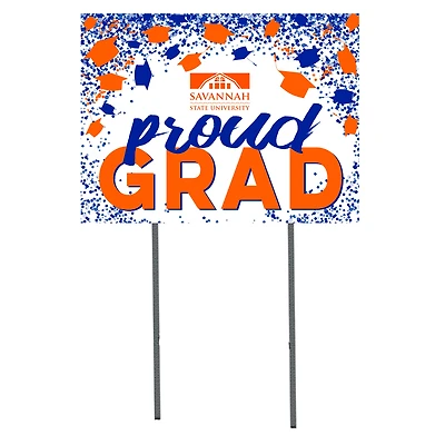 Savannah State Tigers  18" x 24" Proud Grad Yard Sign