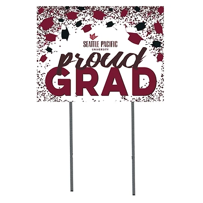 Seattle Pacific Falcons  18" x 24" Proud Grad Yard Sign