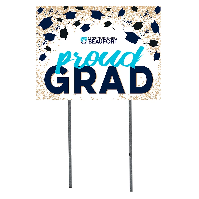 South Carolina Beaufort Sand Sharks  18" x 24" Proud Grad Yard Sign
