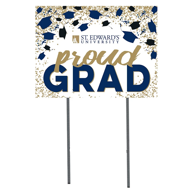 St. Edwards Hilltoppers  18" x 24" Proud Grad Yard Sign