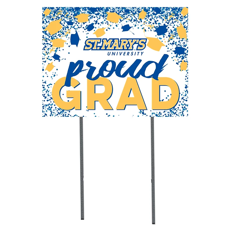 St. Mary's University Rattlers  18" x 24" Proud Grad Yard Sign