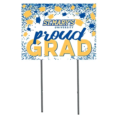 St. Mary's University Rattlers  18" x 24" Proud Grad Yard Sign